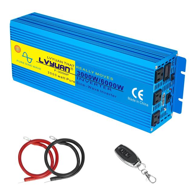 LVYUAN 3000W 高性能正弦波インバーター 正弦波 24V 定格 3000W 瞬間 