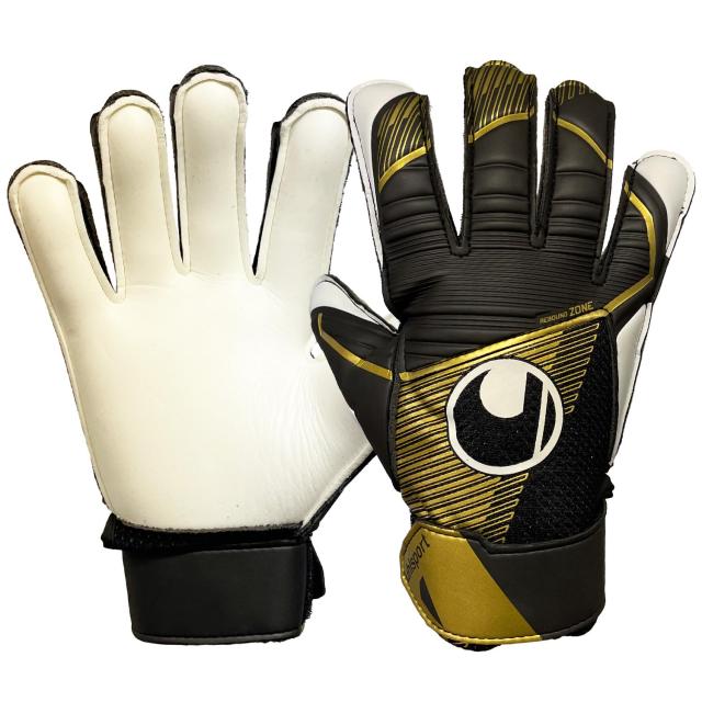 uhlsport (ウールシュポルト) 練習用 サッカー GK キーパーグローブ パワーライン エリート スターターソフト 1011312 02 6 ブラックｘゴ