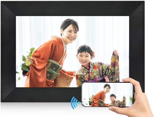 AEEZOデジタルフォトフレーム WiFi対応 8インチ 1280*800 IPS HDタッチスク リーン 16GBメモリ内蔵 壁掛け可人感センサー自動回転 簡単セの通販は 7,177円