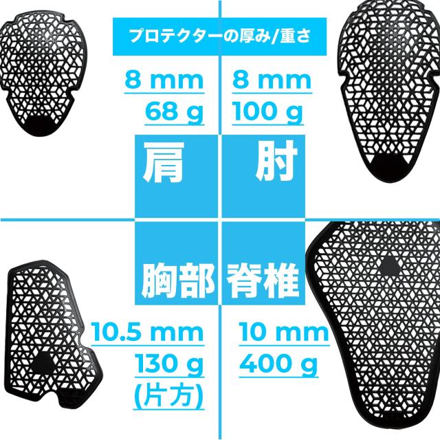 コミネ(KOMINE) バイク用 プロテクター イ ンナーボディーアーマー エニグマライト CE規格 速乾冷感 Black 2XL SK-851の通販は