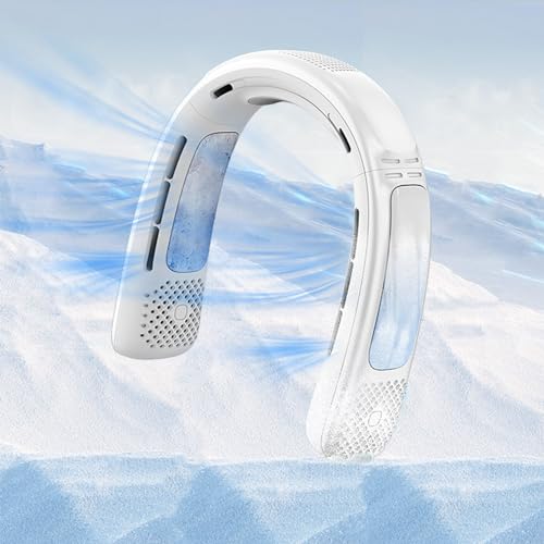 【2024 新登場冷却技術・夏日限定 特別記念】fashionme ネッククーラー 冷却プレート 首掛け扇風機 【10000mAh ・ 最長持続バッテリー 】