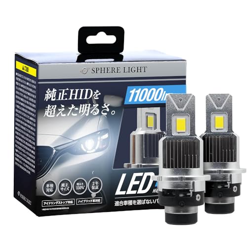 なし様ご確認用 スフィアライト 純正HID用 LED ヘッドライト D2S 6000K ホワイト