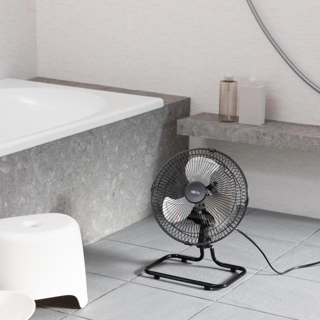 広電(KODEN) 工業扇 工業用扇風機 ミニ 25cm 三脚スタンド型 レトロ