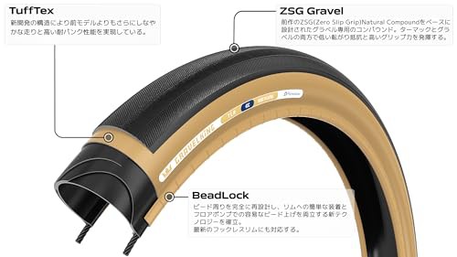 パナレーサー(Panaracer) グラベルキング (第2世代) 700×35C チューブレスレディ 黒/茶 F735-GK-D2の通販は