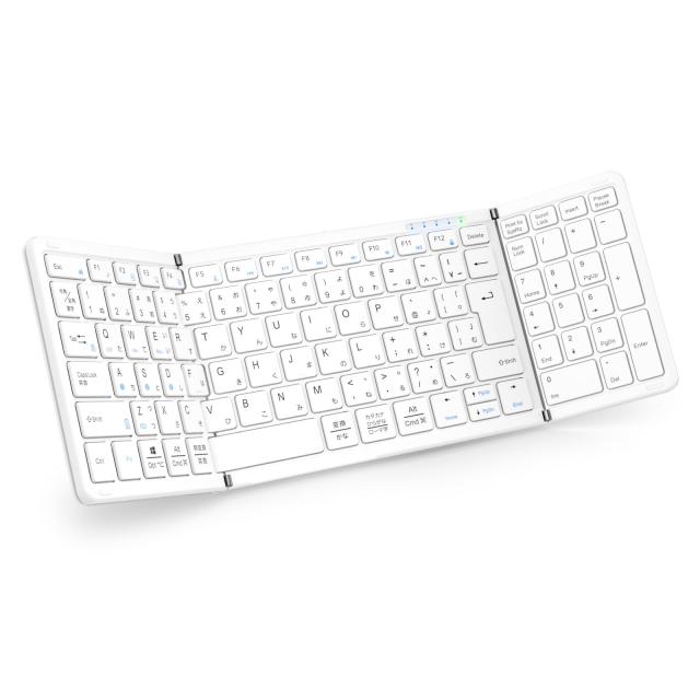 【最新型】Omikamo キーボード Bluetooth 折り畳み ワイヤレス テンキー付き L型Enterキー ipadキーボード 日本語配列 フルサイズ マルチ 7,144円