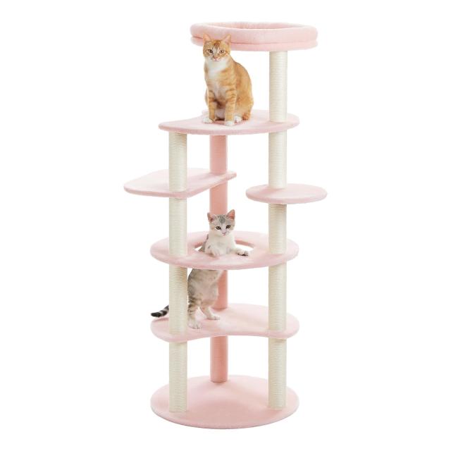 PETEPELA(ぺテぺラ) キャットタワー 大型猫用 コンパクト 多頭