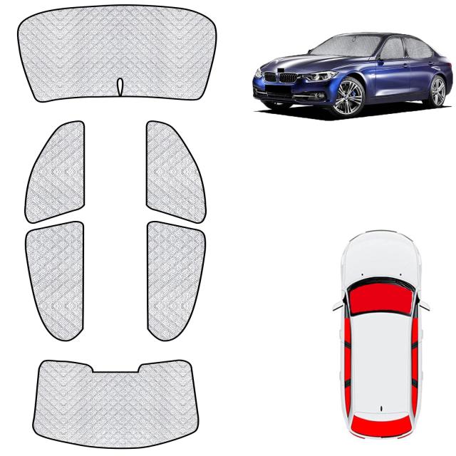 BMWに適用 3シリーズ F30 車中泊 サンシェード BMW 3シリーズ F30 F31 F34 専用 2012〜2019年 サンシェード フルセット マルチサンシェー