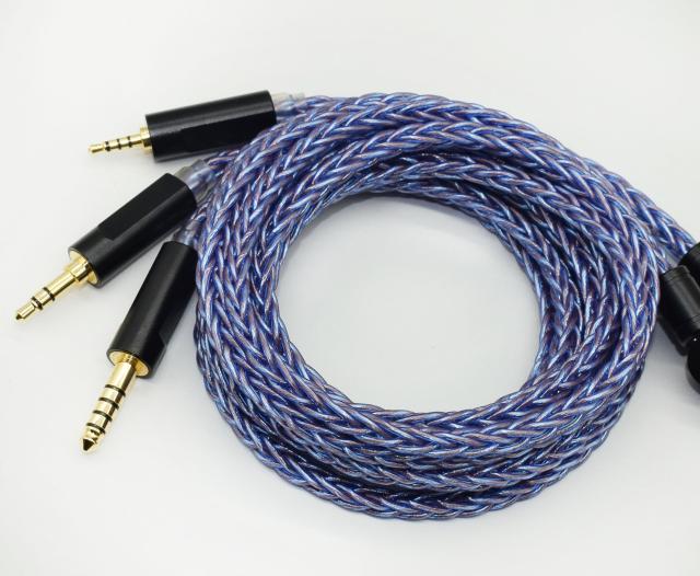 JSHiFi-Storm】MMCX4.4mmリケーブル 単結晶銅+銀メッキ 4.4mmイヤホン