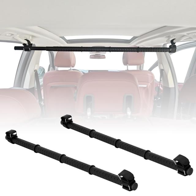 HeGeed 車用 ハンガー バー マルチグリップバー 長さ調整可能 83cm〜156cm 突っ張り棒 つっかい棒（つっかえ棒） ポール工具不要 取付簡の通販は
