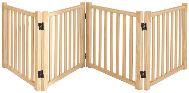 犬用ゲート木製 ペットゲート ペットフェンス 犬用フェンス、折り式バリア、ペット用家具フェンス 、安全柵 小型犬 中型犬 脱走防止 ガーの通販は 7,656円