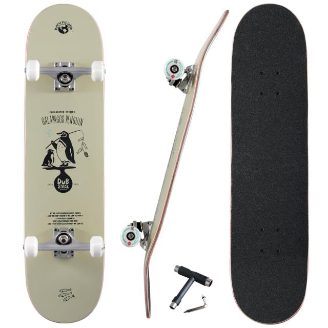 DUBSTACK(ダブスタック) スケートボード DSB-T01 トリックに最適 32×8インチ Abec9 (オイル) 大人 子供 skateboard スケボー コンプリー