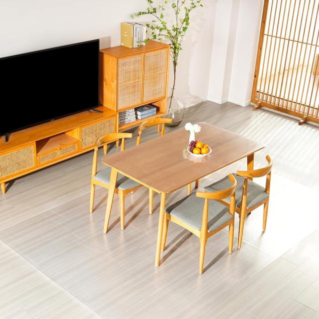 ダイニングマット 透明 椅子 チェア マット 床保護マット180*180cm 厚さ1.5mm 汚れ防止 床保護 お手入れ簡単 床暖房対応 滑り止め付の通販は