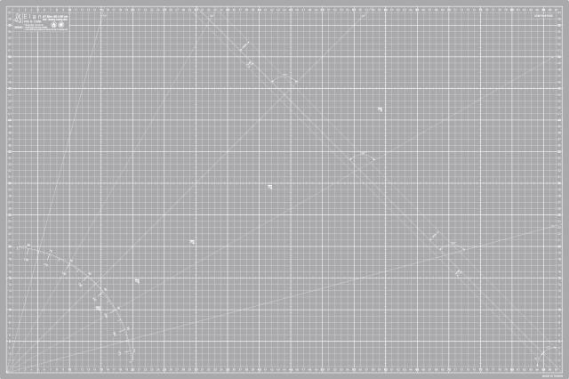 Elan カッターマットA1 グレー,カッティングマット 90x60cm, 工作マット 両面仕様 ット 家庭用 業務用
