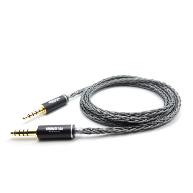 NOBUNAGA Labs 景虎 (かげとら)【4.4mm5極バランス/3.5mm4極バランス】片出しヘッドホンケーブル NLC-KTR