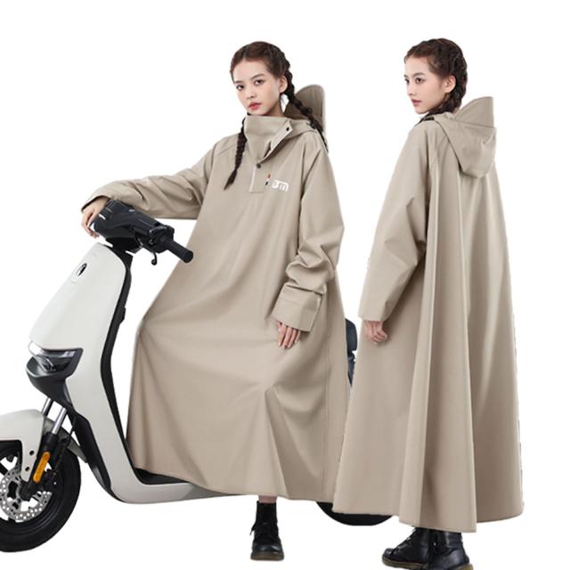 LLWAAV レディース レインコート 自転車 ロング 【超防水】防雨手袋 収納袋付き 梅雨対策 男女兼用 原付ポンチョ リュックにも対応 雨の通販は 5,039円