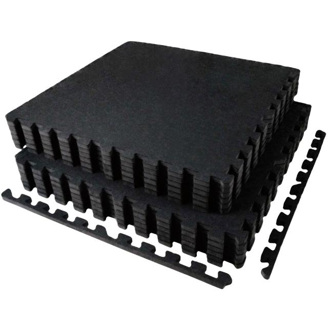 AIRHOP ジムマット 大判トレーニングマット 2層構造のラバーマット 床保護 防音 衝撃吸収 キズ防止 ホームジム トレーニング器具用 60×6