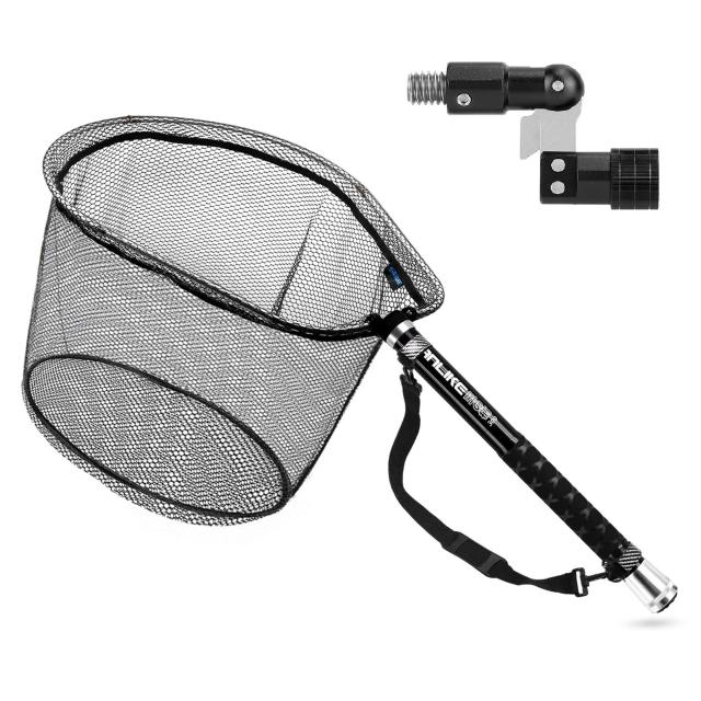 サンライク(SANLIKE) タモ網 たも網 タモ たもあみ 釣り タモ 伸縮 99%カーボン製（炭素繊維） ランディングネット 枠サイズ60×48cm 淡