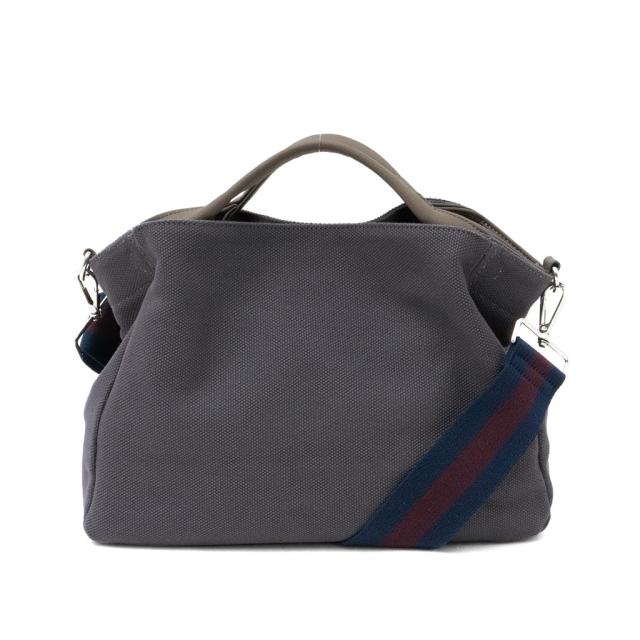 [VITAFELICE] ヴィータフェリーチェ 本革×キャンバス 2way トートバッグ レディース inb-10001z (チャコール)