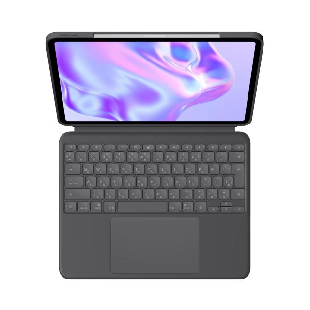 ロジクール Combo Touch iPad Pro 13インチ M4 iK1276GRA キーボード付き ケース 軽量 日本語配列 キーボード スマートコネクタ グラファ
