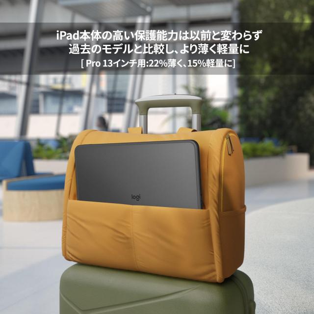 ロジクール Combo Touch iPad Pro 13インチ M4 iK1276GRA キーボード付き ケース 軽量 日本語配列 キーボード スマートコネクタ グラファ_2