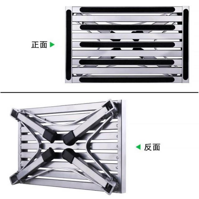 Tappros 踏み台 ステップ 折り畳み アルミ 天板480MMX300MM 持ち手付き 軽量 コンパクト 耐荷重150KG 耐久 頑丈 滑り止め 安定 収納便利_7