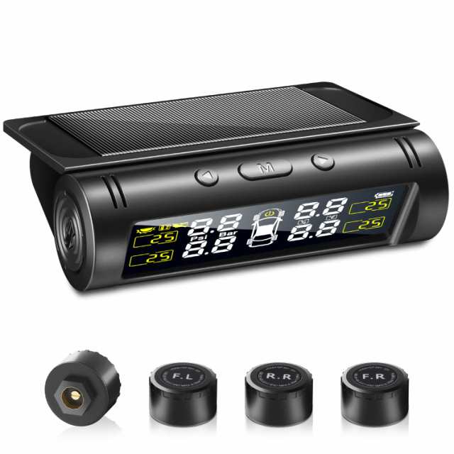 タイヤ空気圧モニター TPMS 【2024新登場&日本語警告音】 タイヤ空気圧センサー 車 リアルタイムタイヤ空気圧監視 タイヤ 空気圧 太陽エの通販は