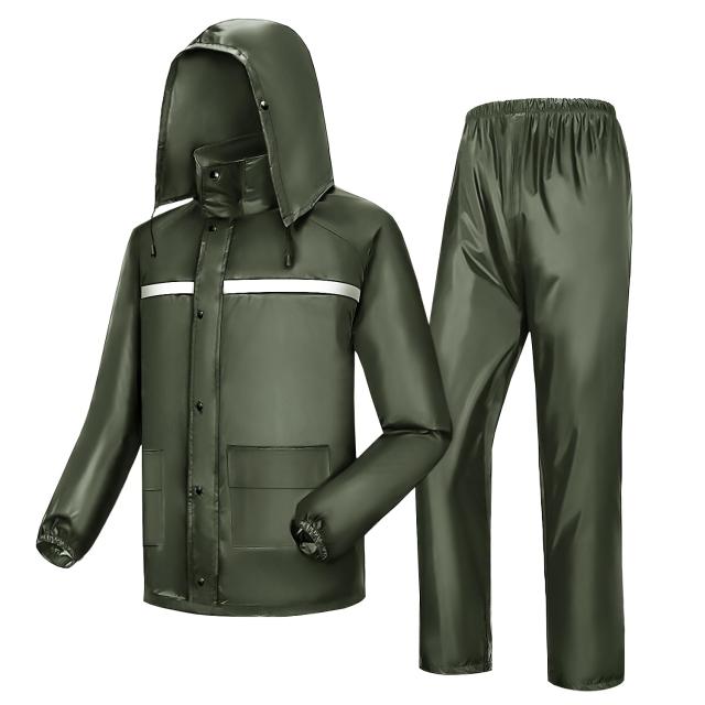 Vricox レインウェア 上下セット 【レインバイザー付き リュック対応】 レインスーツ 上下 メンズ レディース 防水 防風 レインコート の通販は