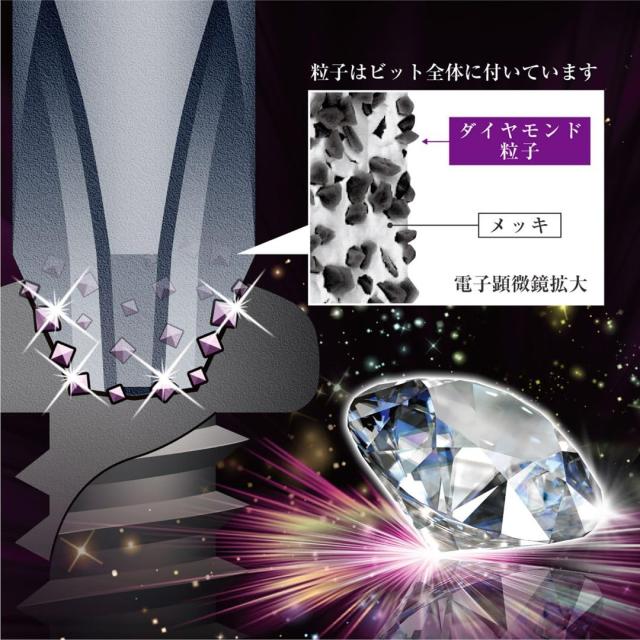 アネックス(ANEX) ダイヤモンド龍靭ビット 両頭 スリム マグネットなし