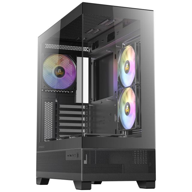 ANTEC CX700 RGB ELITE Fixed Mode RGBファン6個を標準搭載したピラーレスのATX対応ミドルタワーPCケース ブラック