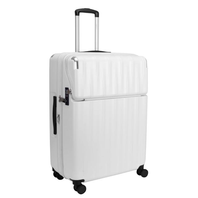 トラベリスト スーツケース キャリーケース ジッパーキャリー 大容量 機内預け入れ最大サイズ オープン フロントオープン ブレー