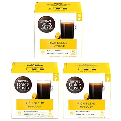 ネスカフェ ドルチェ グスト 専用カプセル リッチブレンド 30P×3箱【レギュラーコーヒー】の通販は 6,023円