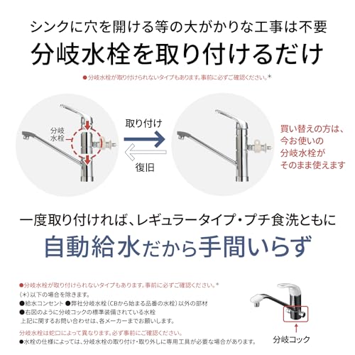 パナソニック 食器洗い乾燥機 NP-TH5-S シルバー 分岐水栓必要 ストリーム除菌洗浄 エコナビ (.co.jpは配送のみ、設置不可)_7
