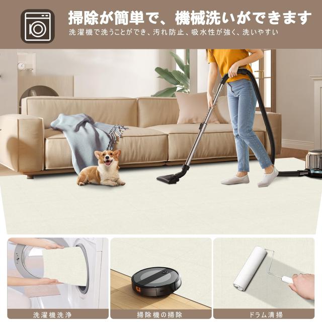 【 限定ブランド】XIWEIYI ジョイントマット 大判タイルカーペット 吸着マット タイルマット【30*30*0.4cm40枚】 防音保温 床暖房_4