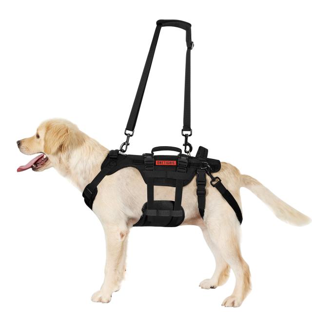 OneTigris ハーネス 犬 介護 歩行補助 介護ハーネス犬 介護用品 お散歩 訓練 調整可能 胴体用 1000Dメッシュナイロン 高い通気性 安定性