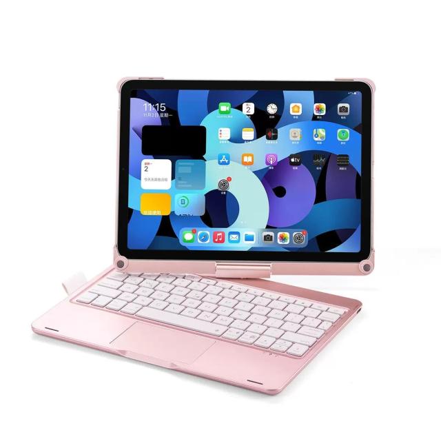 360度回転 iPad Air 11インチ M4/M3/M2用の キーボードケース タッチパッド バックライト付き iPad Air 第5/4世代 10.9インチ iPadPro11_6