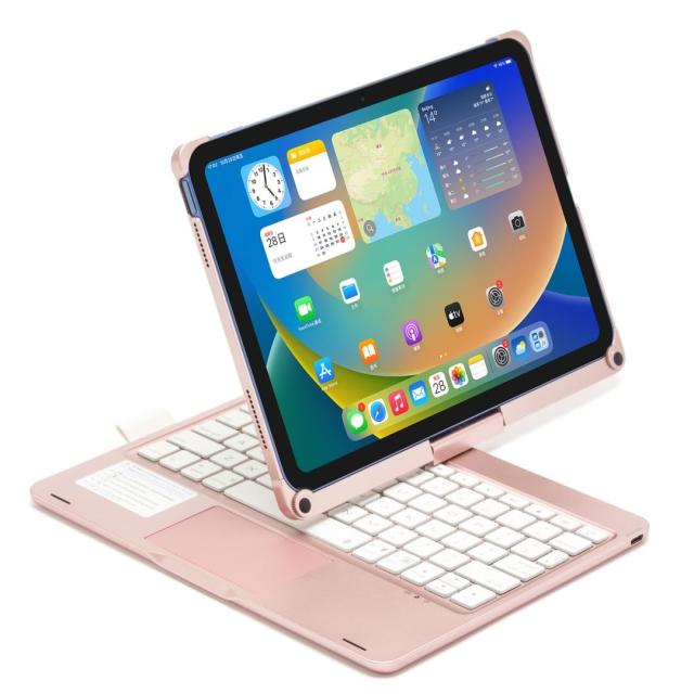 360度回転 2022 iPad 第10世代 10.9インチ/ 2025 iPad 第11世代 (A16 、11インチ) キーボードケース タッチパッド バックライト付き 折り