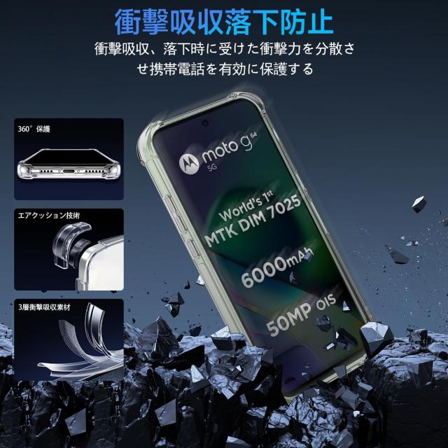 対応 moto g64 Y 5g ケース moto g64Y 5g クリア ケース