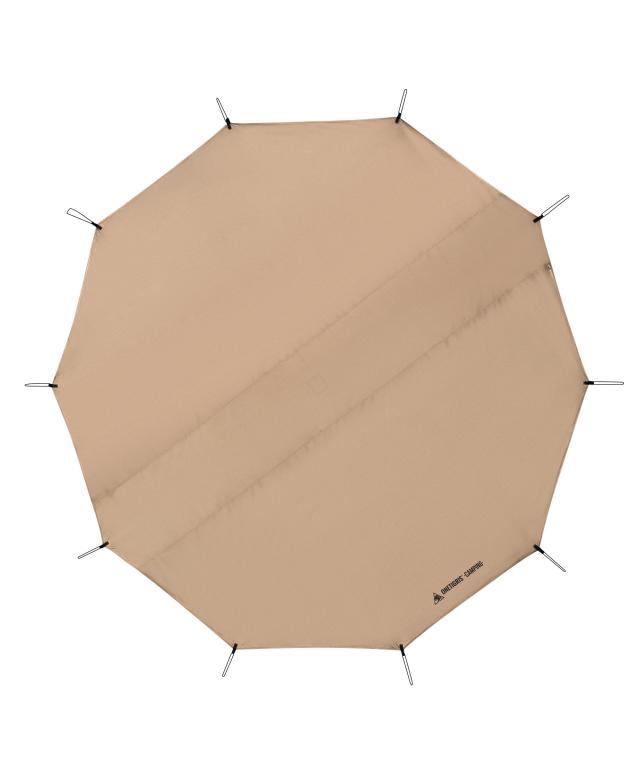 OneTigris グランドシート Rock Fortress ホットテント専用 テントシート 耐水圧5000mm 汚れ防止 耐摩耗 直径360cm キャンプ/アウトドア