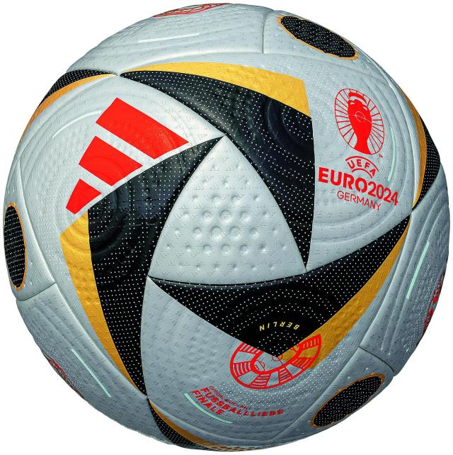 アディダス(adidas) サッカーボール5号球 フースバルリーベ プロ UEFA EURO2024 決勝 公式試合球 AF590F
