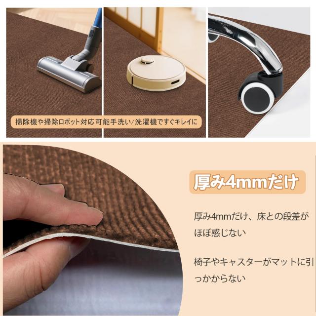 【 限定ブランド】デスクごとチェアマット ゲーミングチェアマット ダイニングマット HDMOD 床保護マット 特大サイズ180×140cm 抗_3