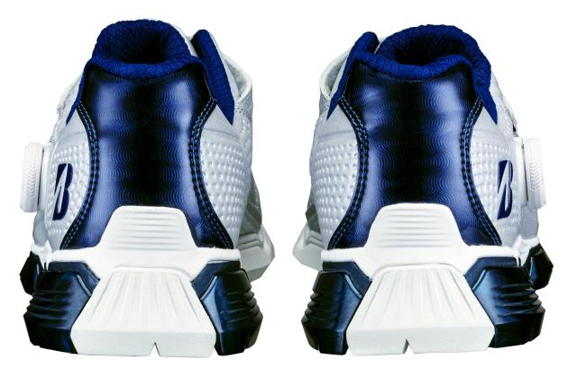 ブリヂストン スパ イクレスゴルフシューズ ゼロ・スパ イク バイター ツアー SH2401 メンズ シルバー/ブルー 24.5cm 3E