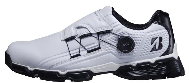 ブリヂストン スパ イクレスゴルフシューズ ゼロ・スパ イク バイター ツアー SH2401 メンズ ホワイト/ブラック 25.0cm 3E