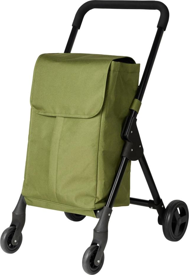 レップ(Rep) ショッピングカート co・coro(ココロ) 前押し4輪カート カーキ 『オープン-フロント(OPEN-FRONT)』 558317