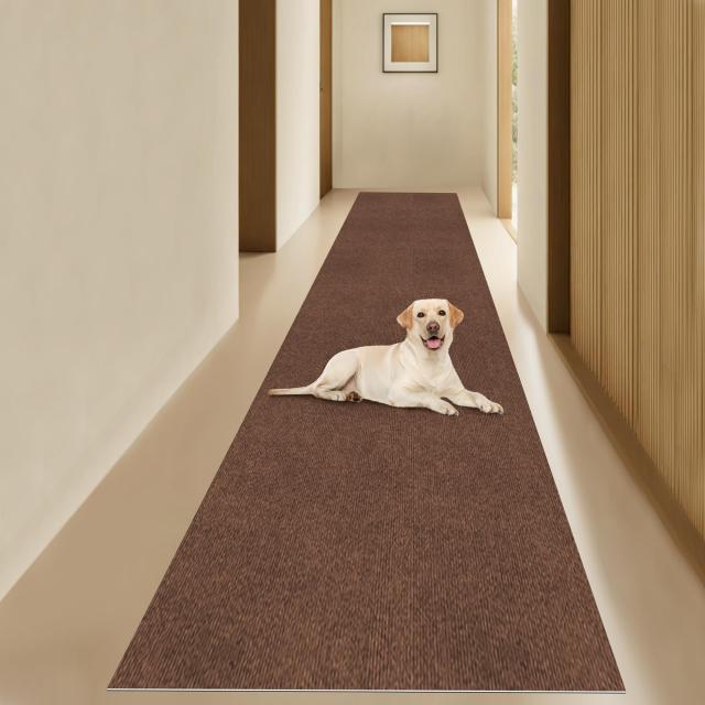【 限定ブランド】YIDIHO 廊下敷き TPR ラグ 約90×600cm 厚さ4 mm ロングマット 階段マット 廊下マット 防音 ロールマット 無地