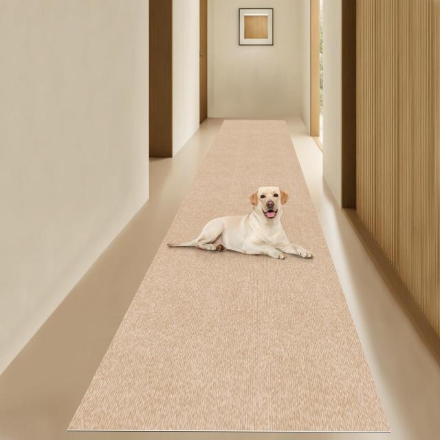 【.co.jp 限定】廊下カーペット 80*600cm 防音滑り止め ペット対応 YIDIHO TPR吸着 廊下敷き 無地 階段マット 玄関マット ロール式