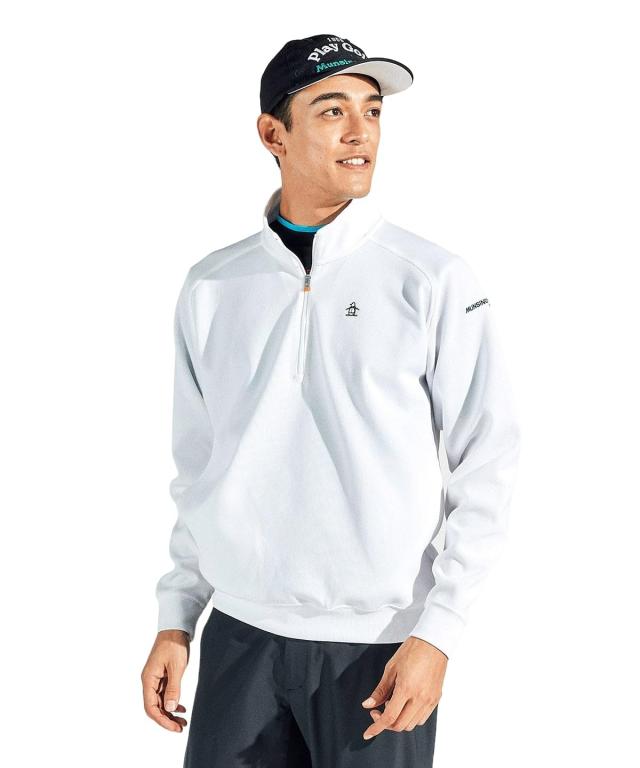 マンシングウェア カットソー はっ水 ストレッチ ブルゾン おしゃれ ゴルフ MG5SSW82M メンズ WH00(ホワイト)