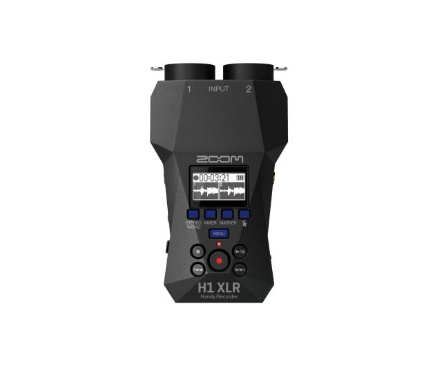 ZOOM ズーム H1 XLR ハンディレコーダー ブラック 黒 外部入力に特化した XLR/TRSフォーン/ステレオミニ端子搭載 32bitフロート録音対応2