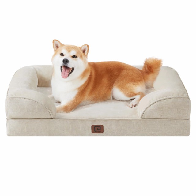 EHEYCIGA 犬 ベッド 冬 ペットベッド 防水 猫 ベッド 洗える 犬用 クッション 高反発 取り外せるカバー 滑り止め オールシーズン 中型犬 の通販はその他ペット・ペットグッズ
