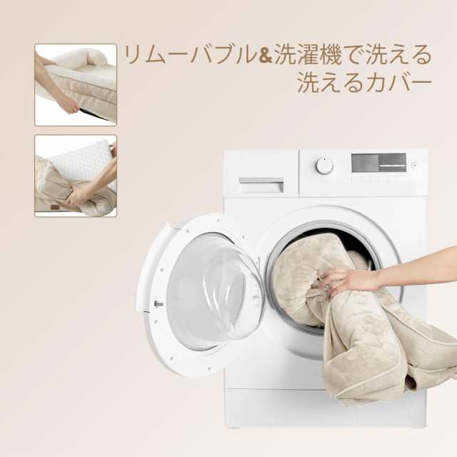 EHEYCIGA 犬 ベッド 冬 ペットベッド 防水 猫 ベッド 洗える 犬用 クッション 高反発 取り外せるカバー 滑り止め オールシーズン 中型犬 の通販は