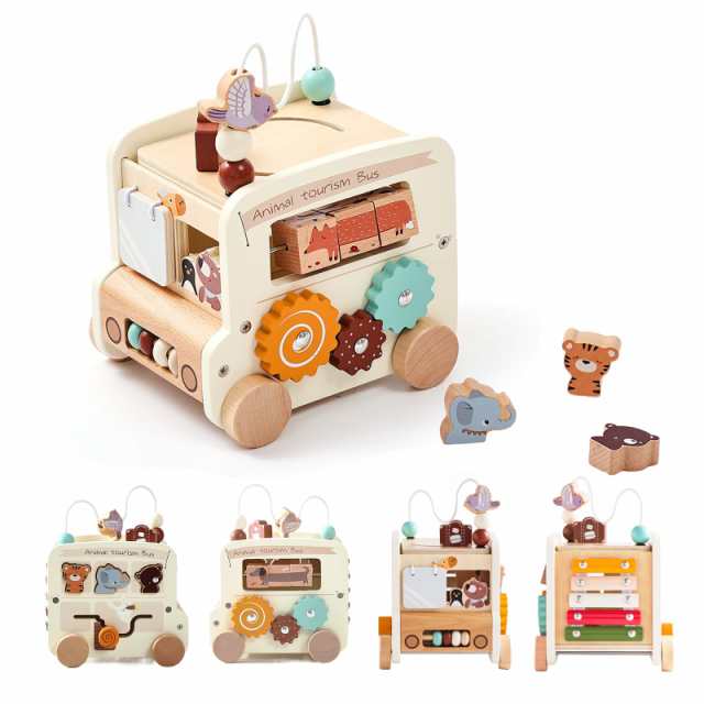 Mamimami Home 木製 パズルボックス 型はめ 形合わせ はめ込み 子供 モンテソッリーおもちゃ 形状認識 指先遊び 知育玩具 誕生日プレゼンの通販は